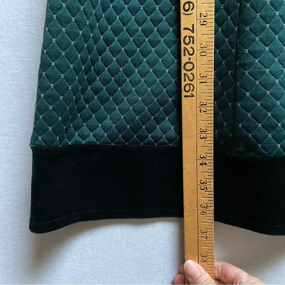 Shelley Klassen quilted velvet tunic dress Sz XL - Picture 10 of 12